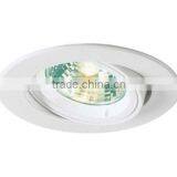 Adustable Tilt 18deg 230V Halogen Recessed GU10 Down Light HL284