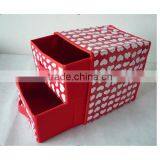 2 Drawer Non-woven Fabric Storage Box, Socks/Bra/Ornament Container(BBHT001)