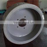 Electric Outdoor Small Hydraulic Scissor Lift Platform Tyre With Grey Rims 5 Holes thumbnail-4