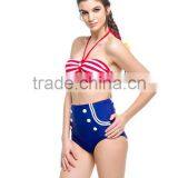 2016 Retro High Waist Bikini thumbnail-4