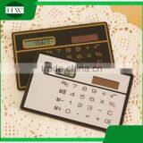 wholesale promotion custom plastic mini portable ultrathin card kids square pocket solar scientific counter calculator