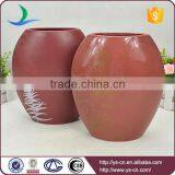 Red Color Modern Ceramic Vase Home Decoration thumbnail-1