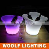 Modern Table Decor Small Color LED Lighted Ice Bucket thumbnail-3