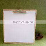 Officemate Recycled Handmade Hardboard A5 Wood Clipboard With Cover and High Capacity Detachable Clip thumbnail-2
