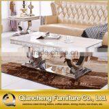 Metal Movable Marble Top Side Table thumbnail-5