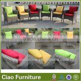 Garden Furniture Half Round Wicker Dining Chairs thumbnail-1