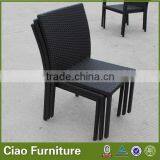 Garden Stackable Rattan Chair for Lunch Dining Chair thumbnail-4