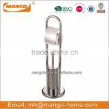 Standing Bronze Metal Toilet Paper Roll Holder thumbnail-3