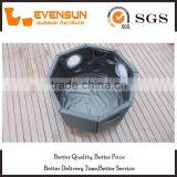 Coffee Table Wicker Fish Tank Living Room Furniture thumbnail-5