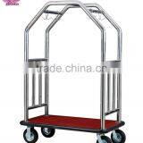 Gold Hotel Luggage Trolley Bellboy Serve Trolley Factory Price BY-388 thumbnail-2