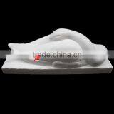 White Marble Swan Sculpture thumbnail-2