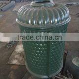 Metal Outdoor Dustbin, Cast Iron Decorative Dustbin, Standing Trash Can thumbnail-1