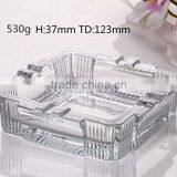 High Quality Clear Squared Glass Ashtray thumbnail-1
