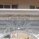 Home Decoration Italian Style White Marble Fireplace With Lion Head thumbnail-4