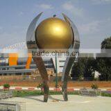 Garden Large Outdoor Decorate Metal Craft Mirror Ball Sculpture thumbnail-1
