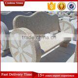 Granite Stone Park Benchs With Backrest thumbnail-5