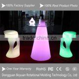 Infrared Remote Control Glass Top Round Led Plastic Rotating Coffee Tables thumbnail-5