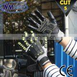NMSAFETY Custom Made Gloves Knitted Coated Black Nitrile Work Gloves thumbnail-1