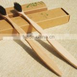Wholesale custom biodegradable charcoal kit bamboo toothbrush