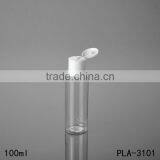 Best Sellers Hot Products 50ml Plastic Shampoo Bottle Flip Caps Clear Flat Shoulder Pet Shampoo Bottle Cosmetic Packaging thumbnail-2