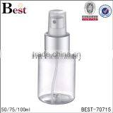 Cosmetic Package 50ml Plastic Spray Bottle Clear Round 50ml Plastic Spray Bottle Plastic Bottles thumbnail-3