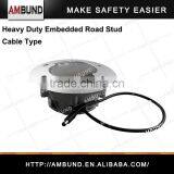 Heavy Duty Embedded Cat Eye LED Flashing Road Stud - Solar and Cable Type