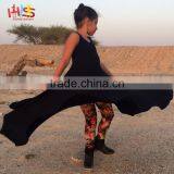 Twirling Black Modern Girls Maxi Dress Latest Jeans Tops Girl Gowns thumbnail-4