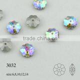 AB Color Marguerite Lochrose Pointed Back Sew on Rhinestones Crystal Stone for Dresses thumbnail-1
