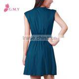 Women's r Deep V-Neck Sleeveless Prom Dress thumbnail-2