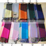 2017 the Latest Stylish Lady Soft Jacquard 100%viscose Plaid Scarf thumbnail-2