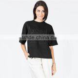 Black Logo Pique Boxy T-shirt Made in Peru t Shirts thumbnail-1