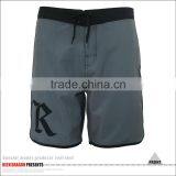 Custom Logo Grey Board Shorts With Black Binding Cheap Mens Beachwear thumbnail-2