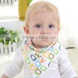 2017 New design organic cotton baby bibs bandana bamboo fiber bibs for babies