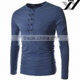 Men Long Sleeve Polo Shirt With Button thumbnail-2