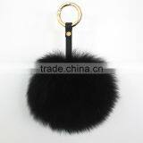Myfur Comfortable Genuine Blue Fox Body Fur Pompoms Pendant for Women Handbag thumbnail-6