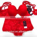 New Design Red Fancy Lace Ladies Sexy Women Panty and Bra Sets thumbnail-4