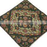 Embroidered Ethnic India Pillow Decor Accent Cushion Cover Kashmir Wool Crafts thumbnail-2