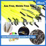 Rose Gold Waxed Round Shoelaces Aglets - Round Bullet Shoelaces Aglets for Boots - Customized Logo/Shape/Style/Length Aglets thumbnail-2