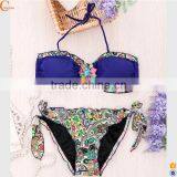 Bohemian Clothing Crystal Rhinestone Bikini Set thumbnail-1