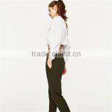 2017 OEM Wholesale 100% Cotton Comfortable Pants Women Sport Jogger Trousers thumbnail-3