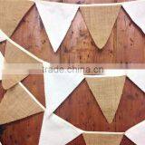 Rustic Burlap Bunting & Calico Flags Country Weddings Bunting & Barn Dance Bunting thumbnail-2