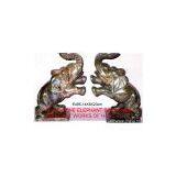 Soapstone Elephant Bookends thumbnail-1