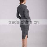 Women Fashion Design Maternity Dress Pregnant Stretch Bandage Long Sleeve Dresses For Ladies thumbnail-3