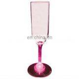 Led Drinking Shampagne Glass ( 7oz,red Stem,white LED,on/off Switch ,three Flash Modes, Batteries Included,CE,RoHS Approval)