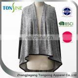 Women's Long Sleeve Cardigan With pu thumbnail-1