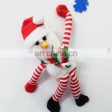 Promotional Soft Stuffed Plush Christmas Snowman Fridge Magnet Toys
