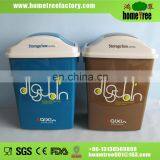 Hot Sale Big Volunm Square Plastic Dustbin 17L