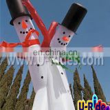 tall and thin inflatable christmas snowman air dancer