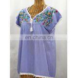 Handmade Multi Color Floral Embroidered Mexican Kaftan Party Wear Short Women Kaftans thumbnail-2