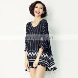 T-B015 Modern Design Fancy Casual Blouse for Fat Woman thumbnail-4